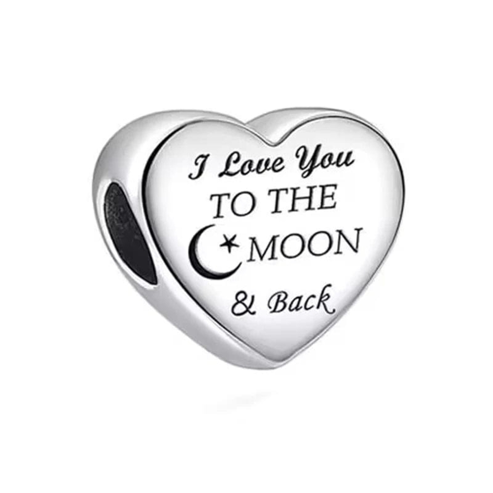 Heart-Shaped Silver Charm